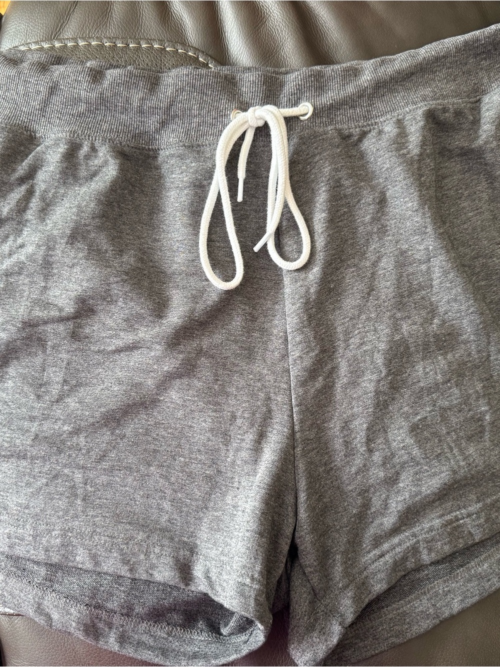 U.S. Polo Assn Women 3X Gray Lounge Shorts Plus Size Drawstring Sweat Short